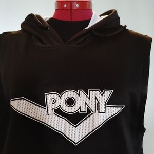 Pony brand sleeveless hoodie